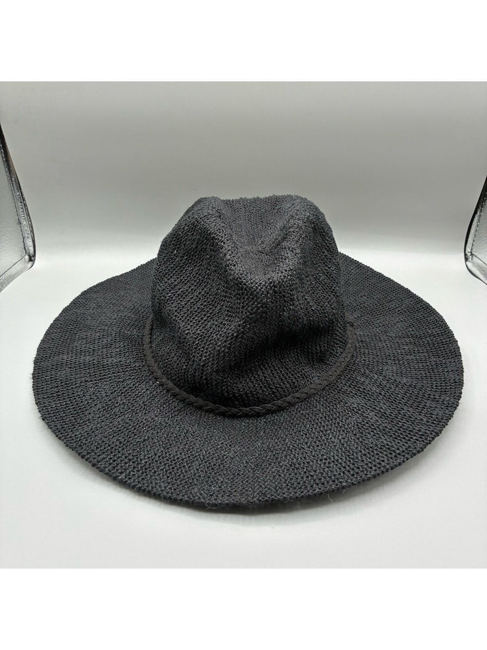 Torrid Packable Panama Hat Women’s S/M Deep Black Full Brim Sun